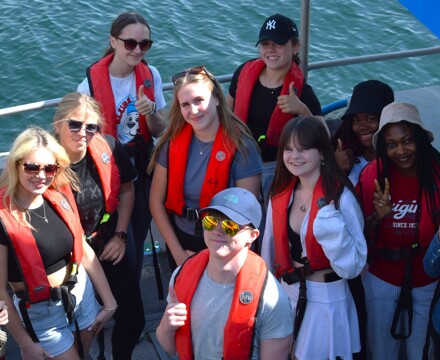 On the boat 7